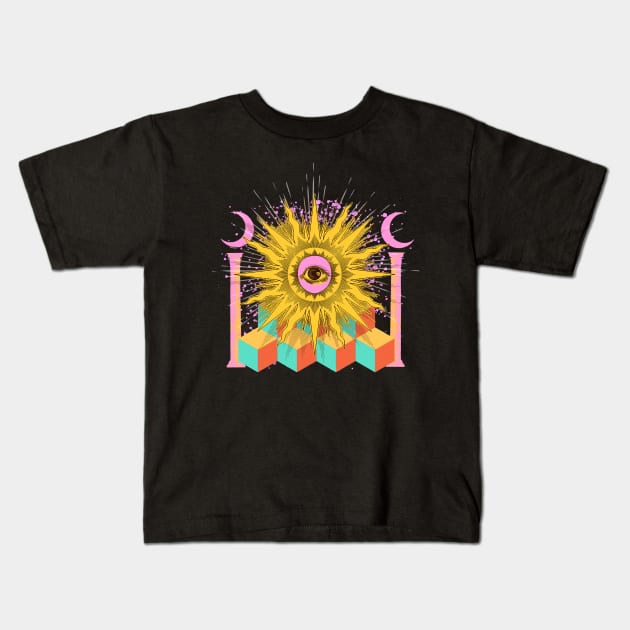 ILLUMINATED Kids T-Shirt by Showdeer